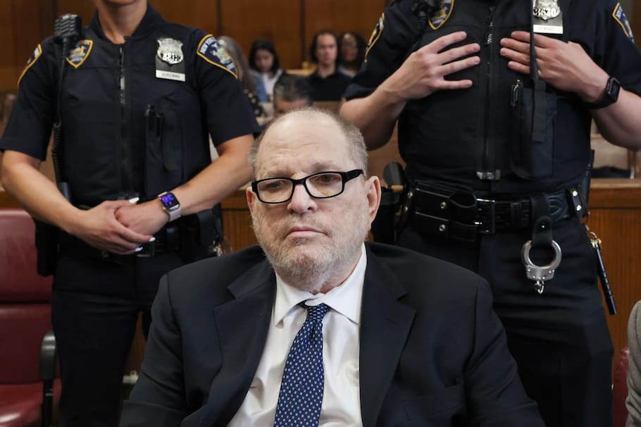 New York (United States), 15/05/2026.- Former Hollywood film producer Harvey Weinstein appears in Manhattan Supreme Court during his retrial in New York City, USA 15 May 2026. Weinstein appears in court for a retrial that began on 14 April on a third-degree rape charge involving Jessica Mann. (Nueva York) EFE/EPA/TIMOTHY A. CLARY / POOL