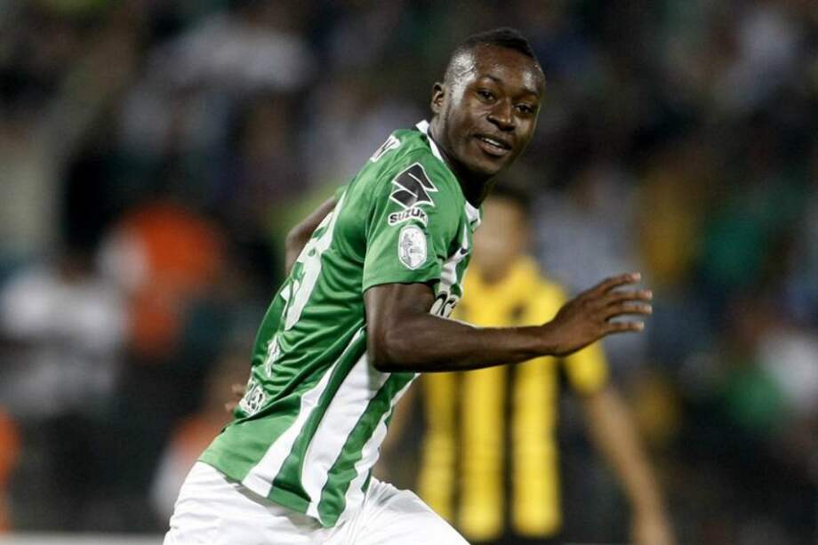 Marlos Moreno celebra el gol que le marcó a Peñarol en la Copa Libertadores. / EFE
