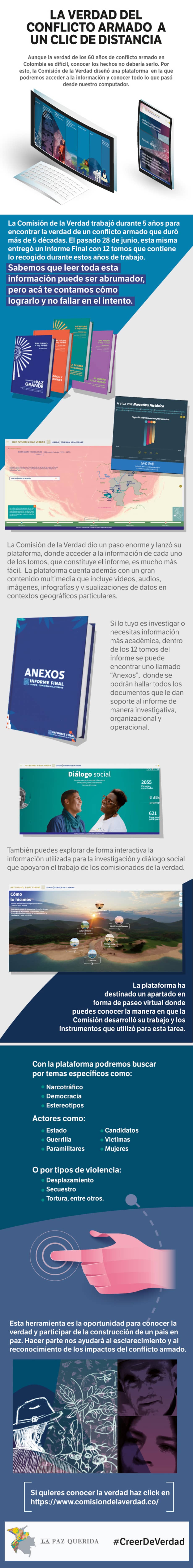 La verdad del conflicto armado a un clic de distancia