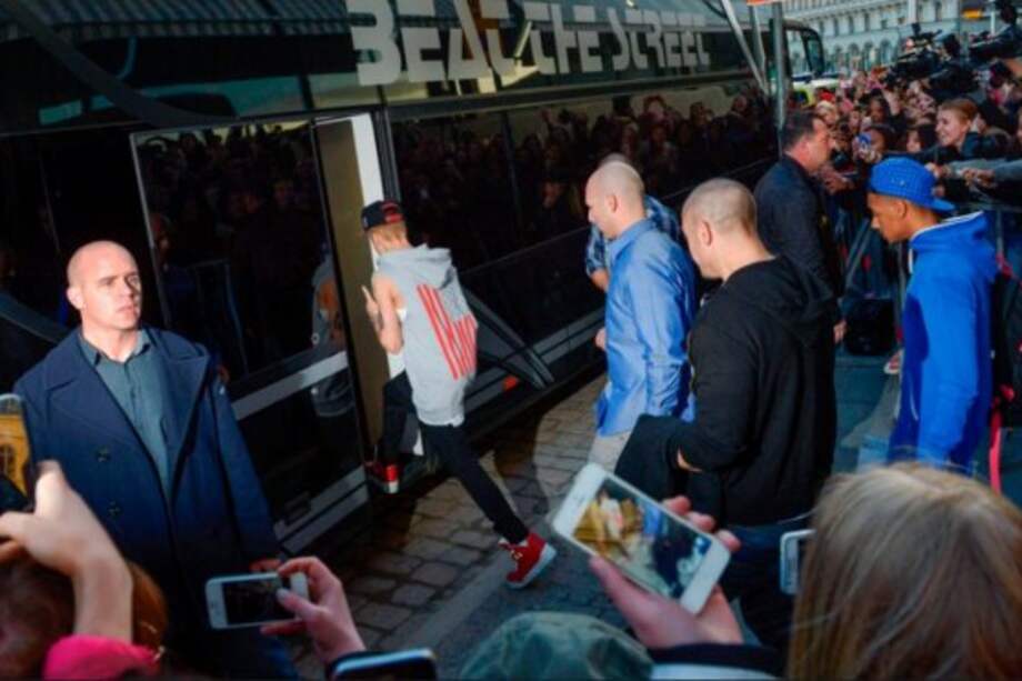 Justin Bieber en Estocolmo.