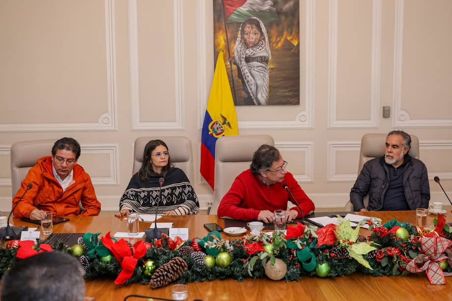 José Raúl Moreno, Angie Rodríguez, Gustavo Petro y Armando Benedetti.