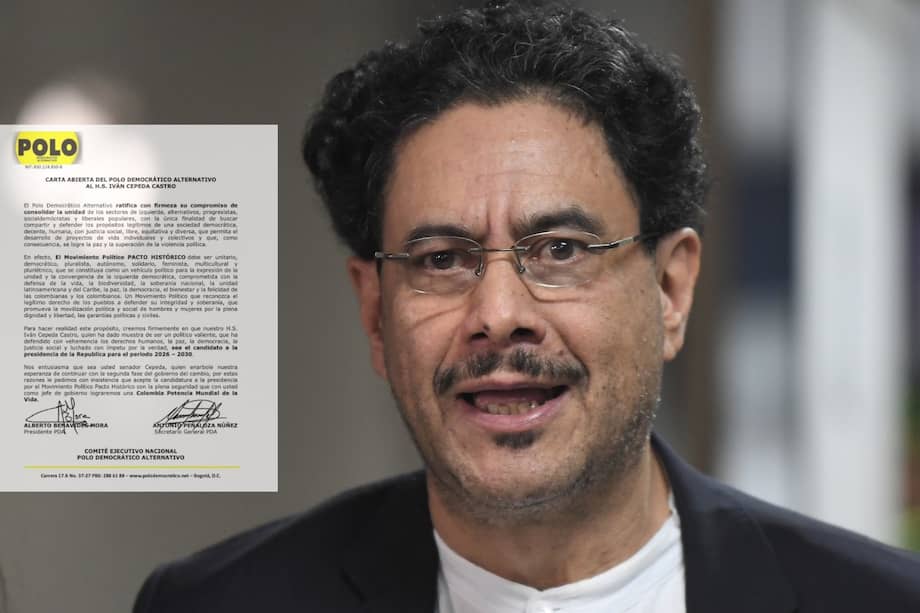 Polo Democrático le pidió a Iván Cepeda ser su candidato a la Presidencia.