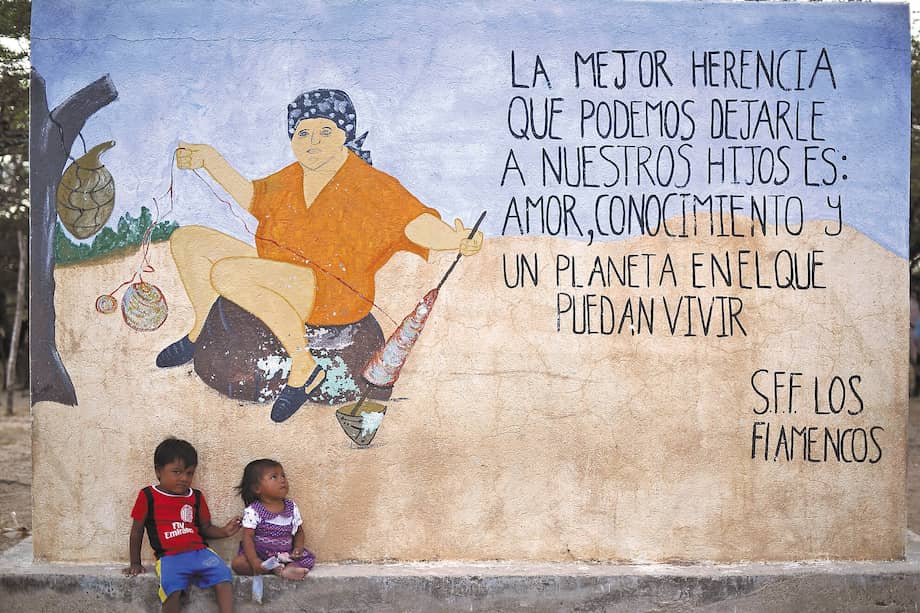 Según datos oficiales, el 4 % de la población colombiana es indígena. En la foto: niños de la comunidad wayuu. / Óscar Pérez - El Espectador