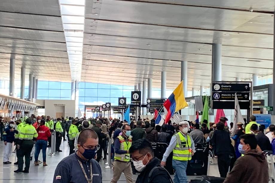 Los indígenas misak llegaron desde el Cauca.