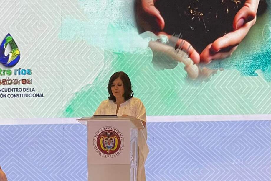Desde la apertura del encuentro anual de la Corte Constitucional, la presidenta del alto tribunal hizo un urgente llamado a la protección de los ríos del país desde las distintas jurisdicciones.
