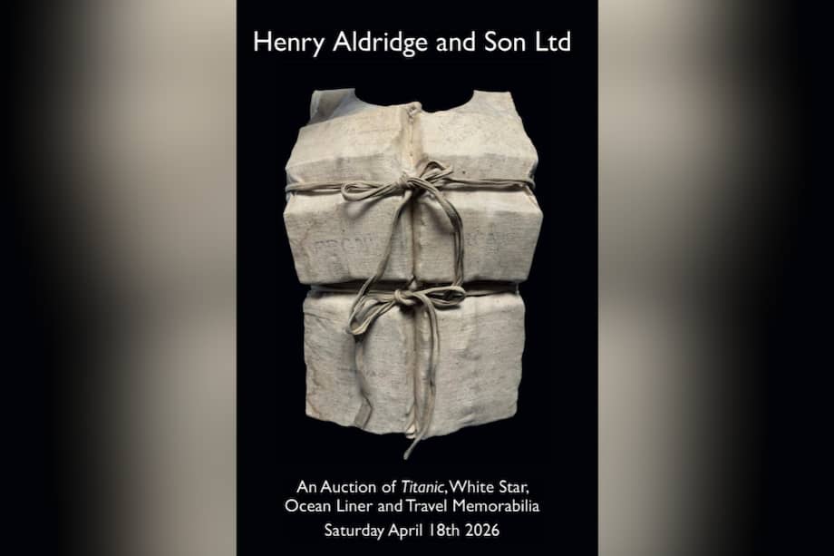 La pieza, utilizada por la pasajera de primera clase Laura Mabel Francatelli cuando subió a bordo del bote salvavidas número 1, saldrá a la venta durante la puja de objetos del Titanic organizada por la casa de subastas Henry Aldridge & Son en Wiltshire (suroeste de Inglaterra).