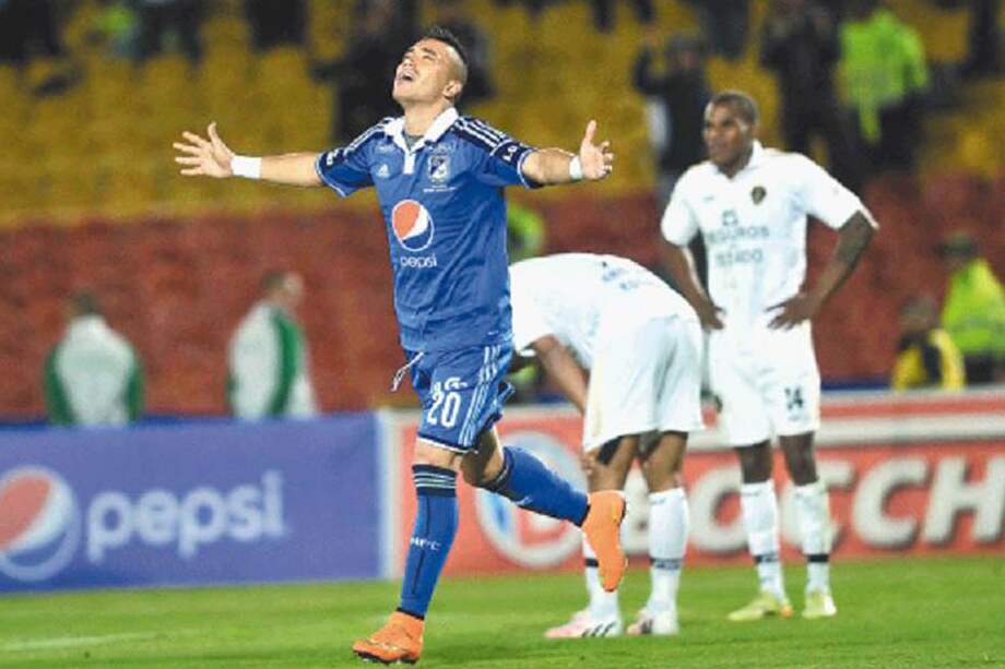 Luego del póquer de goles ante Fortaleza, el delantero Fernando Uribe sumó 10 anotaciones con Millonarios. / Cristian Garavito