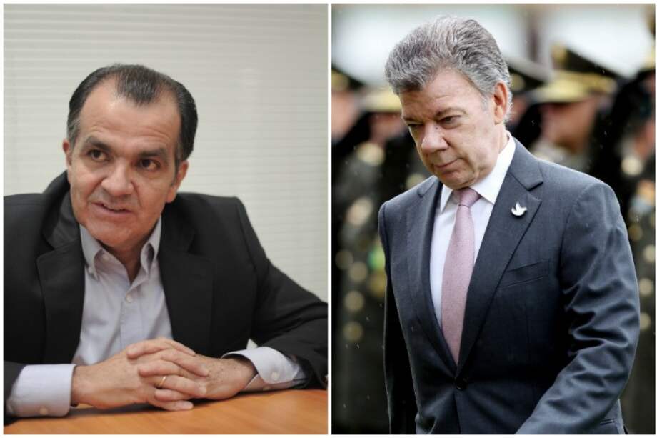 Excandidato presidencial, Óscar Iván Zuluaga y el presidente de la República, Juan Manuel Santos. / David Campuzano y Colombia Prensa