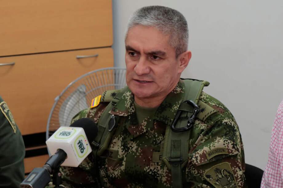 General Eduardo Quiroz, del comando de apoyo de contrainteligencia. / Gobernación de Norte de Santander