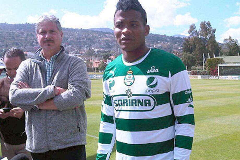 Andrés Rentería, ya con el Santos / Tomada de Espn