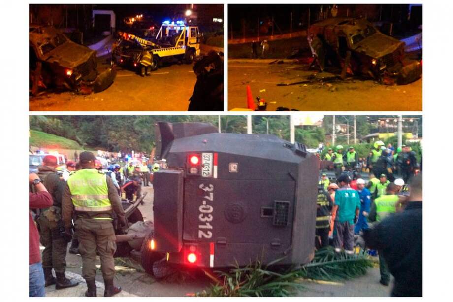 La tanqueta transitaba por la vía Las Palmas en Medellín. / Flickr / Mi Oriente