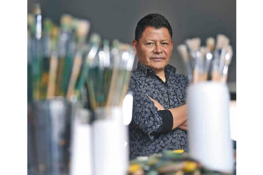 Vendió su primer trabajo a los 12 años, un dibujo que le compraron en una semana cultural del colegio. / Mauricio Alvarado