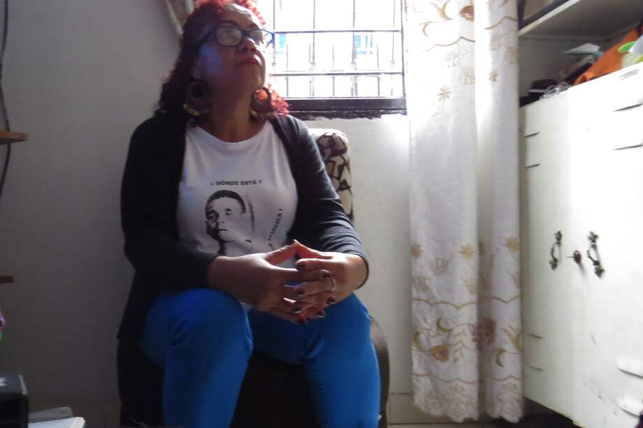María Cecilia Tuestar, madre de Daniel Escobar, joven desaparecido en Cali en 2015. / Fotos: Raxson Montilla Narváez