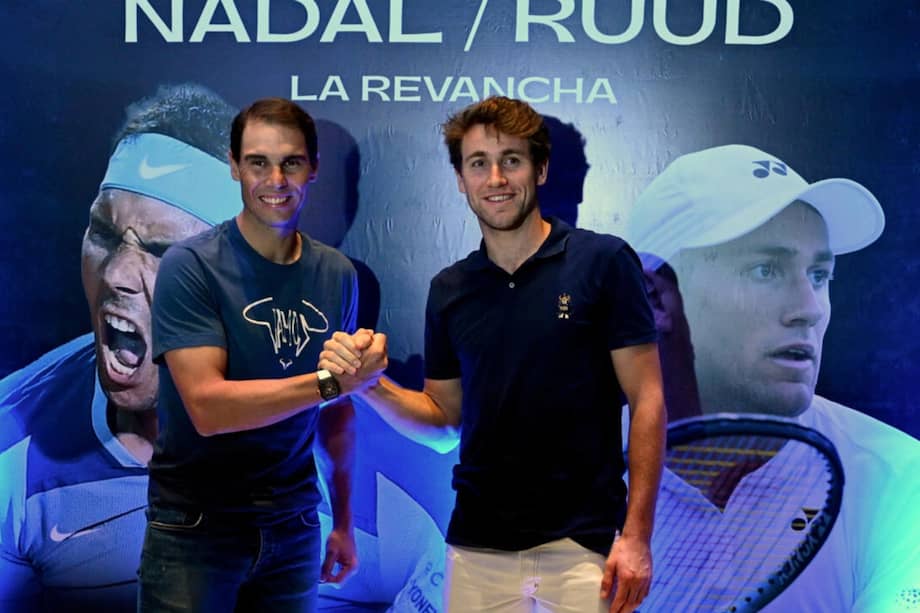 Rafael Nadal y el noruego Casper Ruud se encuentran en Buenos Aires, la primera parada de su gira por América Latina.