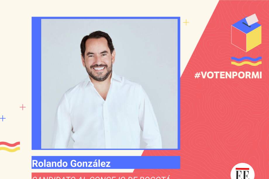 Rolando González, candidato al Concejo de Bogotá.