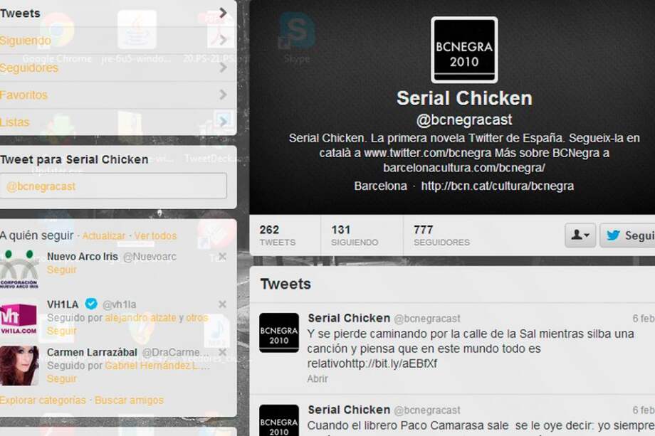 Imagen del sitio sitio Twitter.com/bcnegracast.