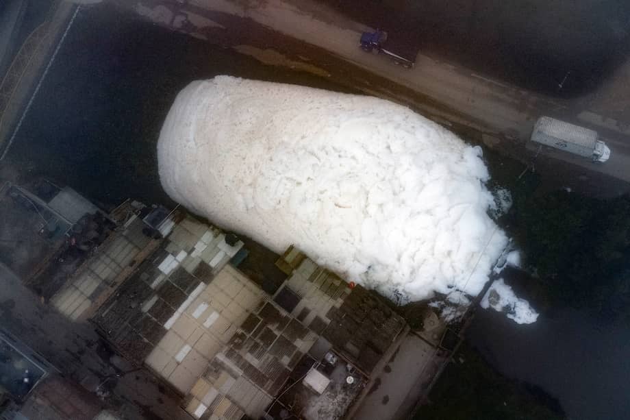 Así se ve el río Balsillas desde una toma aérea. / Juan Barreto