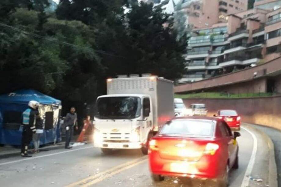 Tomada de Twitter: @BogotaTransito