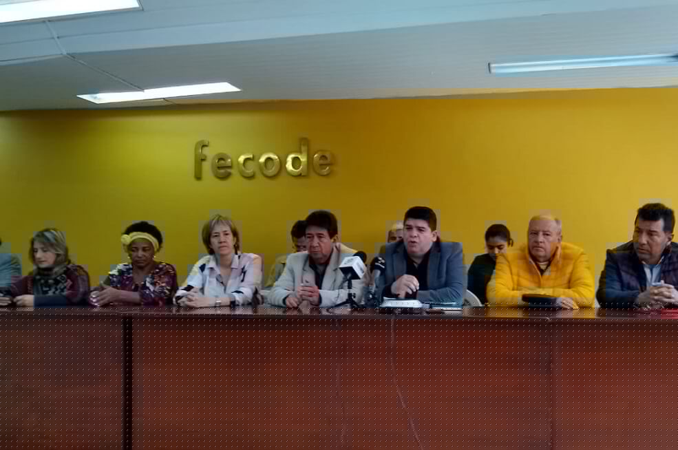 La Junta Directiva Nacional de FECODE, pór unanimidad, decidió convocar al magisterio colombiano a paro nacional de 48 horas el próximo 20 y 21 de febrero. / Cortesía Fecode