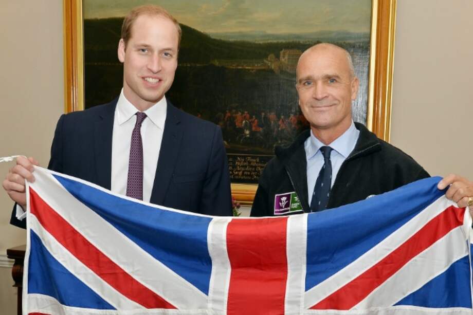 El Príncipe Guillermo y Henry Worsley / AFP