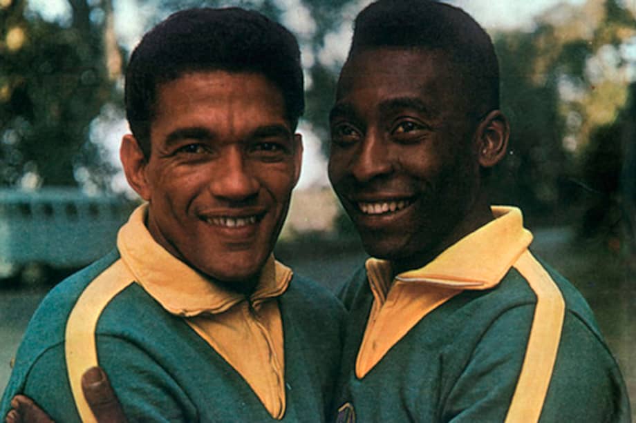 Garrincha y Pelé cuando compartían con la selección de Brasil / Tomada de http://co.fotolog.com