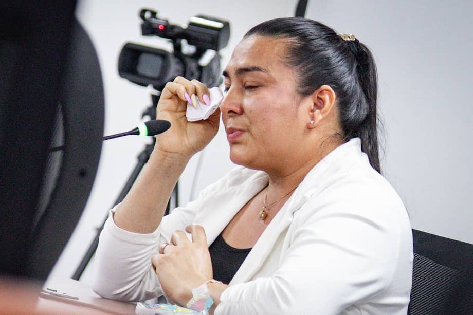 Yudy Piedrahíta, sobreviviente de la masacre de El Aro, y víctima de la ejecución extrajudicial de su esposo, Rodrigo Humberto Torres.