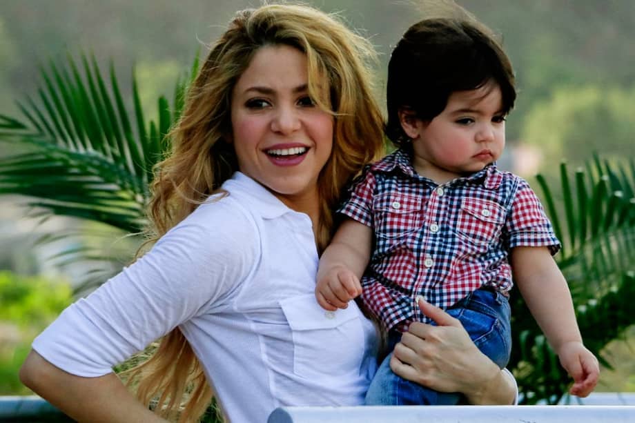 Shakira y Milan en Cartagena.