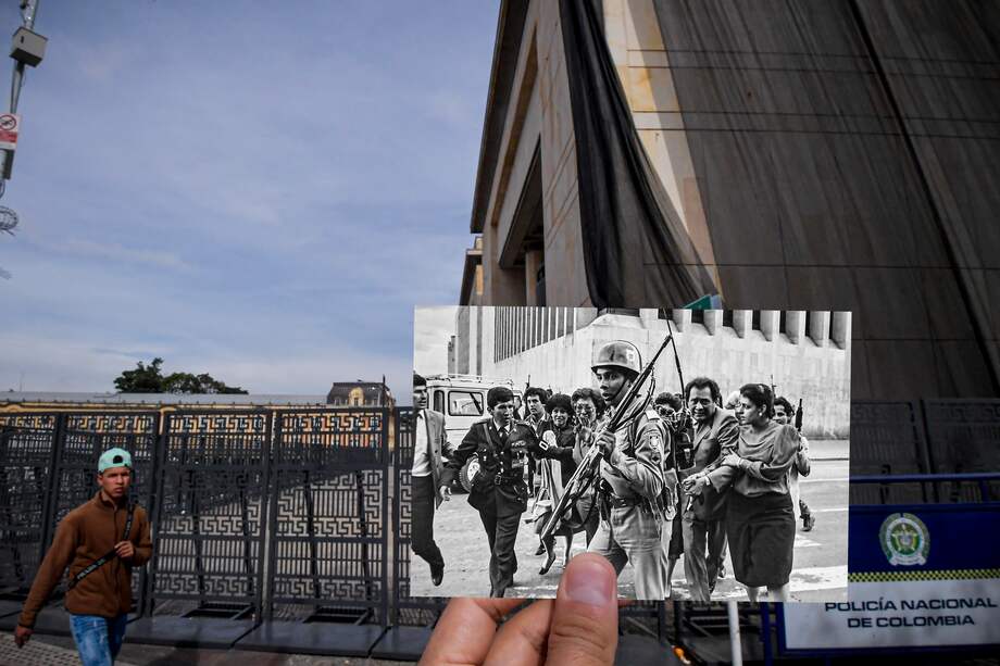 La custodia de todas las personas que salieron del Palacio de Justicia estuvo bajo al mando de las fuerzas militares.