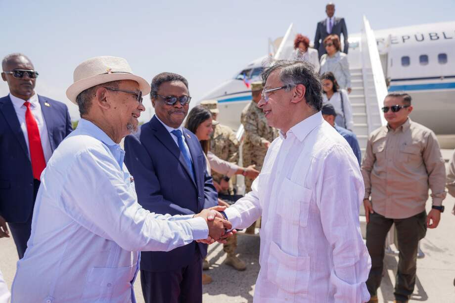 El presidente Gustavo Petro en Haití