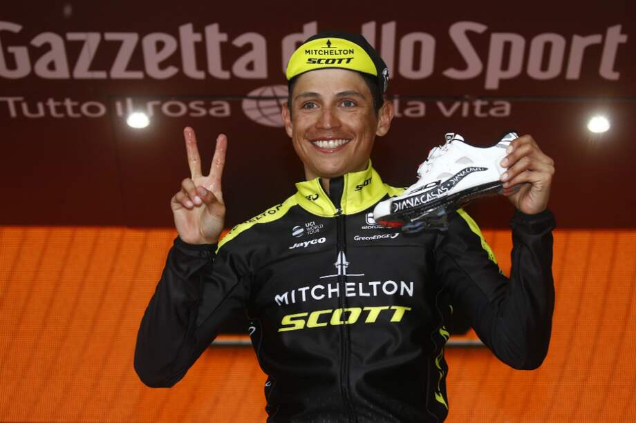 Esteban Chaves ganó su segunda etapa en el Giro de Italia. / AFP