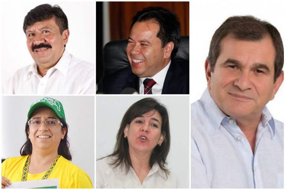 Ramón Elí Támara. / William Villamizar. / Judith Maldonado. / Milla Patricia Romero. / Juan Carlos García-Herreros.