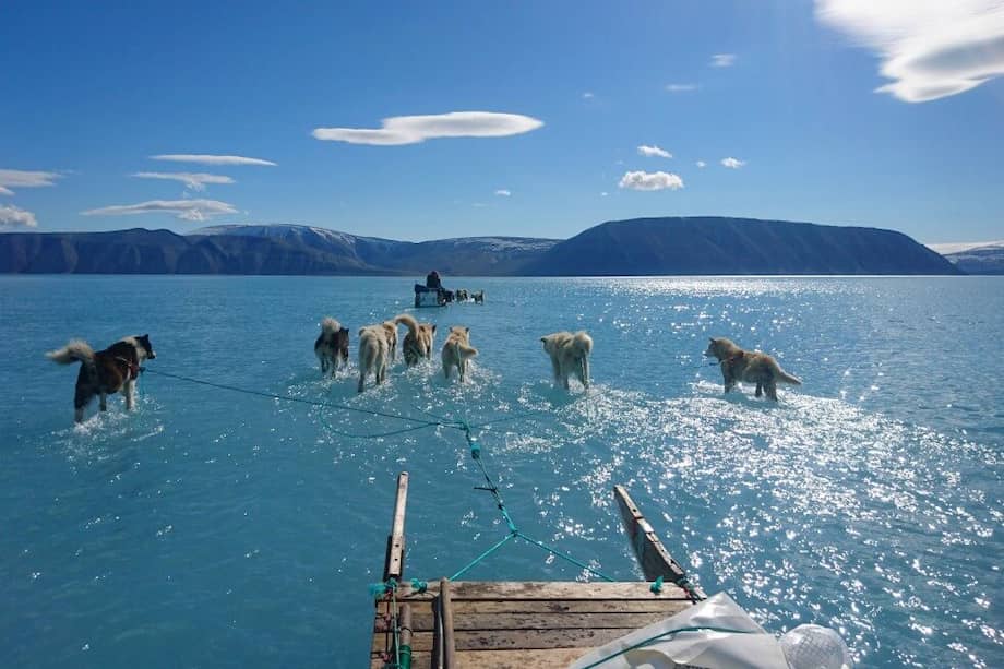 La foto fue tomada por Steffen Olsen el 13 de junio. / AFP / Danish Meteorological Institute / Steffen Olsen