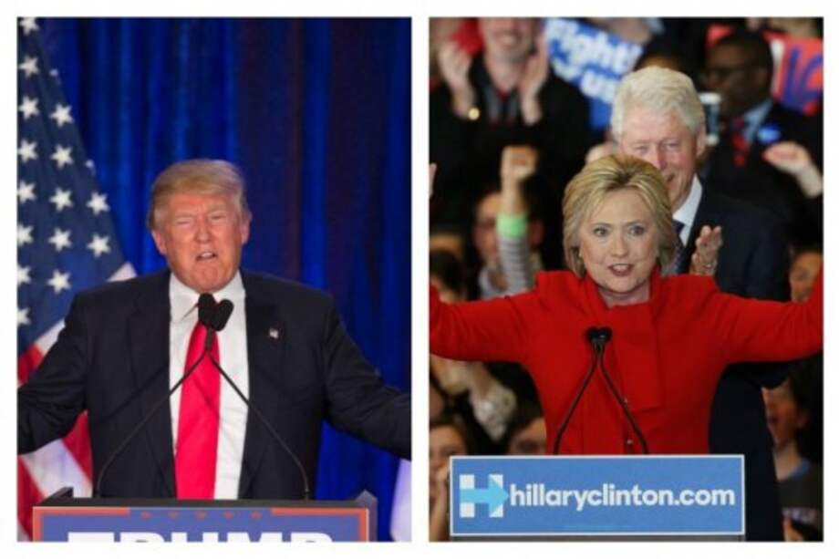 Donald Trump y Hillary Clinton pueden consolidar este martes su favoritismo de cara a las nominaciones de sus partidos. / AFP