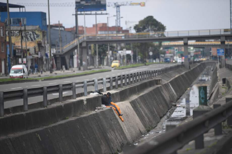 La cuarentena de los que no tienen techo en Bogotá