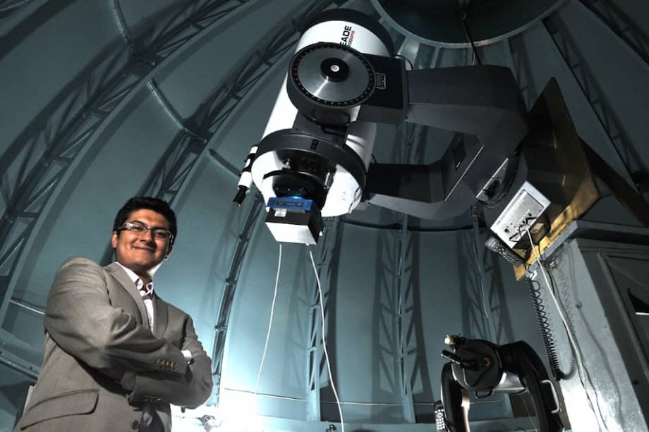 Camilo Vera Rodríguez, uno de los líderes del estudio astronómico realizado junto con Ana María Rodríguez y dirigido por Gregorio Portilla. / Liz Durán- El Espectador