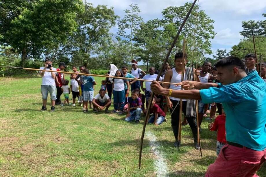En la actividad se reunieron los integrantes de los resguardos embera de Cuti, Eyakera y Tanela, Guna-dule de Arquía, la comunidad afrodescendiente de Marriaga y los colonos de Unguía, Tarena y San Francisco. / Cortesía