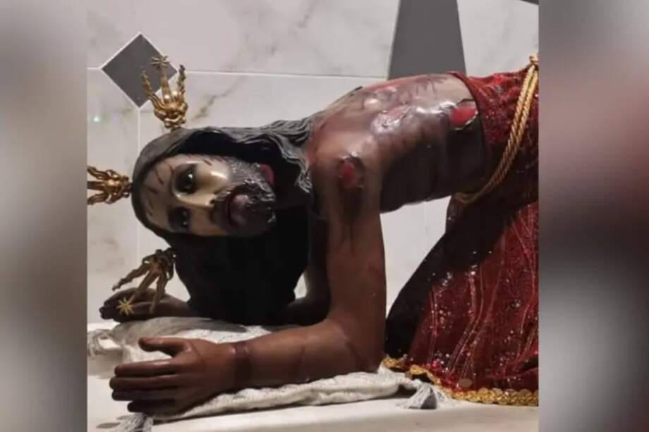 El rostro de la imagen fue afectado tras el robo registrado en Corozal, Sucre.