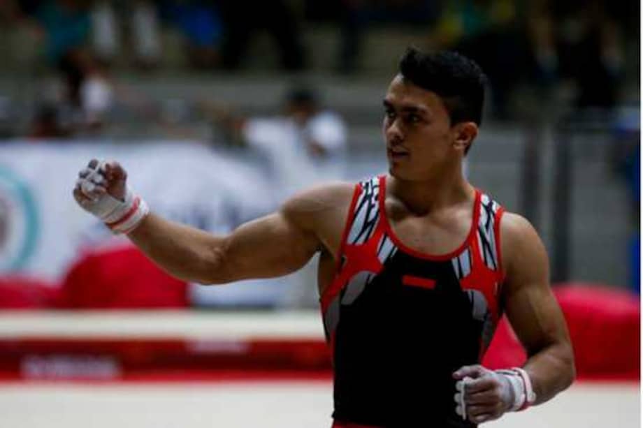 Jossimar Calvo, gimnasta colombiano. / Archivo