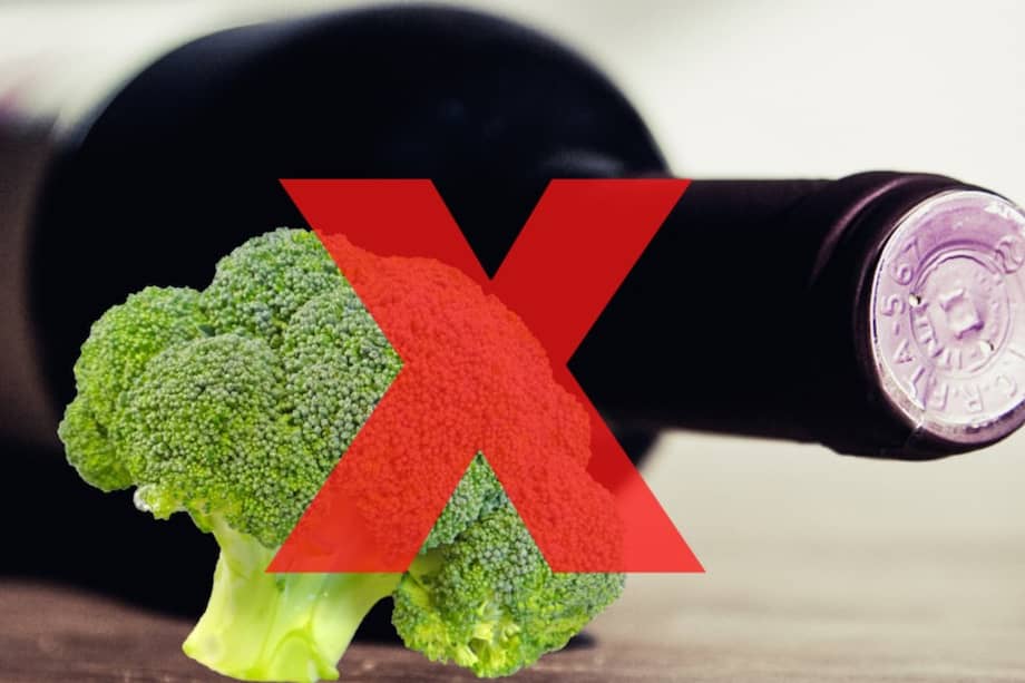 Donde sí hay poco –o casi nada– por hacer es cuando intentamos combinar vinos con vegetales o productos de sabores muy marcados como repollito de Bruselas, espárrago coliflor, brócoli, alcachofa, kale, sushi, vinagre, salsa soya y chocolate negro.