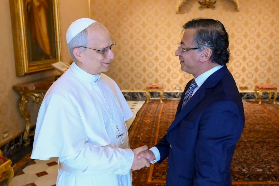 Encuentro entre el papa León XIV y el presidente de Colombia, Gustavo Petro