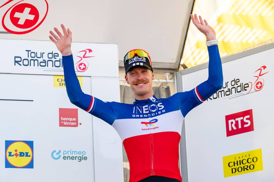 Dorian Godon, ganador de la tercera etapa del Tour de Romandía 2026.