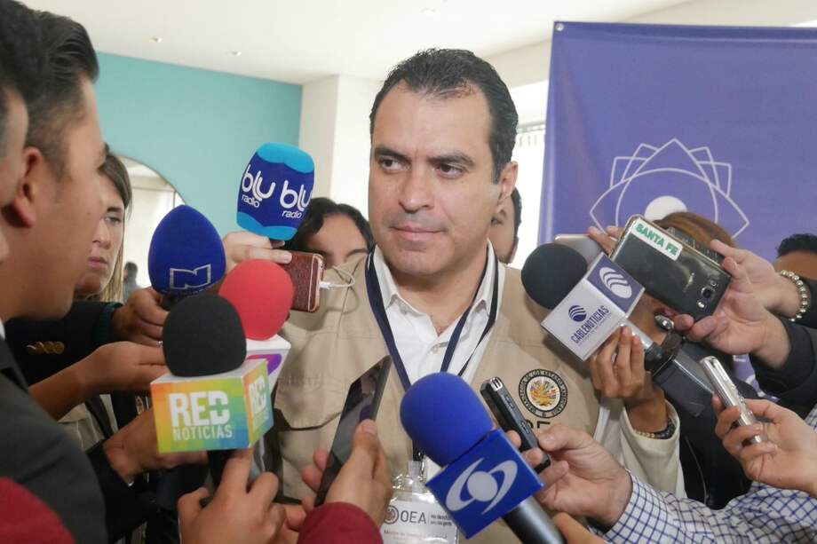 Kevin Casas, jefe de la Misión Electoral de la OEA en Colombia, que acompañará las elecciones de este domingo. / Cortesía