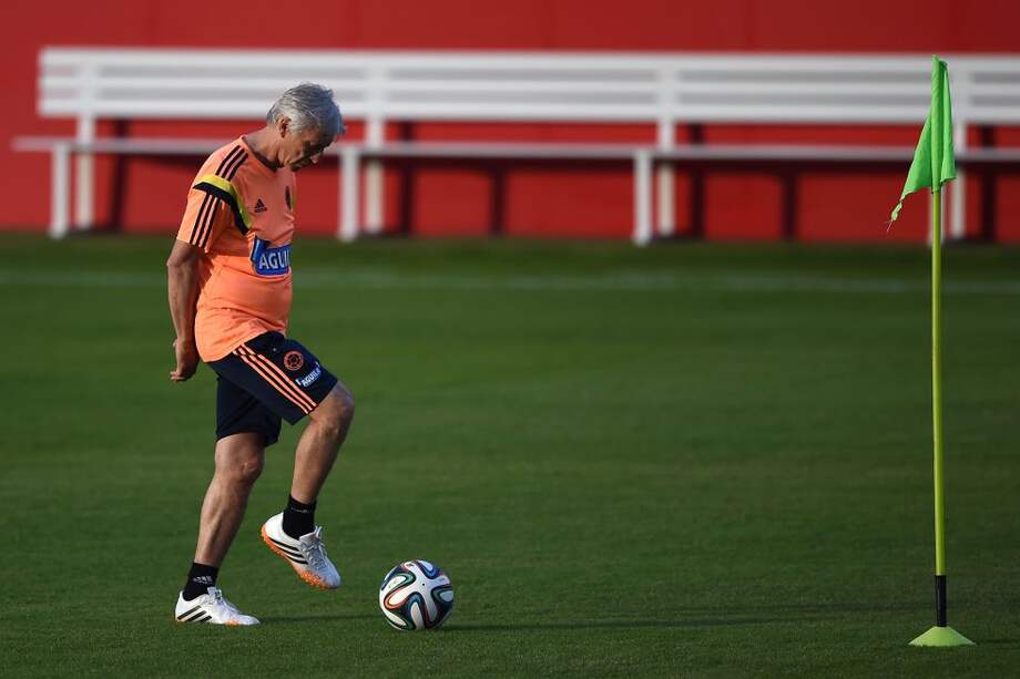 José Pékerman, técnico de la selección de Colombia de mayores, que esta noche se estrena en la Copa América. / AFP