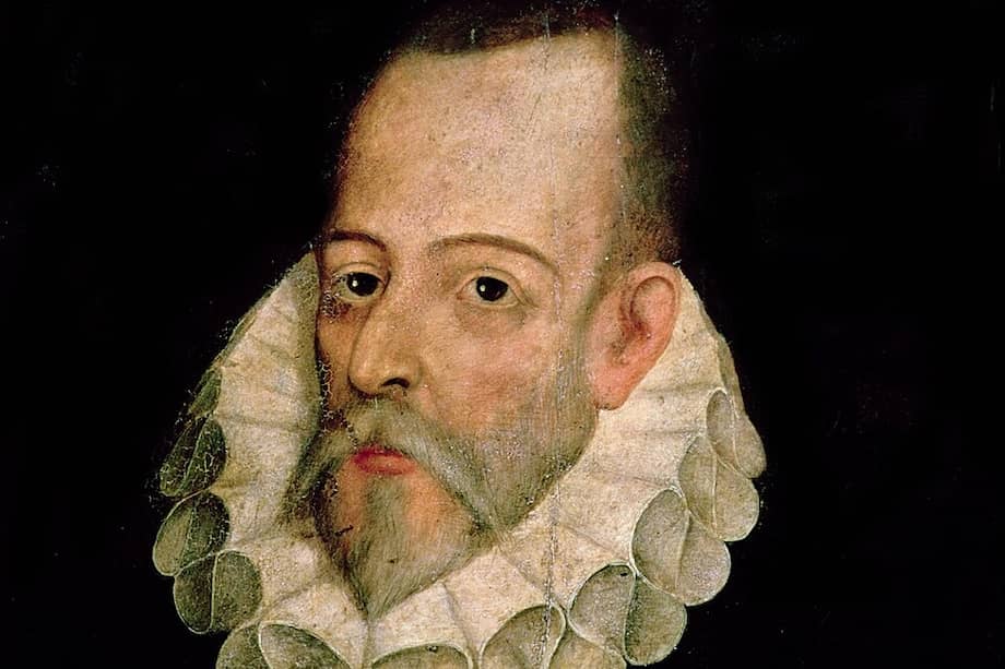 Miguel de Cervantes Saavedra (Alcalá de Henares, 29 de septiembre de 1547-Madrid, 22 de abril de 1616) fue un novelista, poeta, dramaturgo y soldado español, famoso por su novela satírica Don Quijote, publicada en dos partes en 1605 y 1615, que es considerada por muchos como la primera novela moderna debido a su innovadora estructura narrativa, el desarrollo realista de los personajes y la exploración de la ilusión frente a la realidad. Retrato atribuido a Juan de Jáuregui.