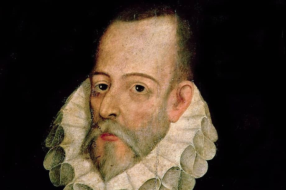 Miguel de Cervantes Saavedra (Alcalá de Henares, 29 de septiembre de 1547-Madrid, 22 de abril de 1616) fue un novelista, poeta, dramaturgo y soldado español, famoso por su novela satírica Don Quijote, publicada en dos partes en 1605 y 1615, que es considerada por muchos como la primera novela moderna debido a su innovadora estructura narrativa, el desarrollo realista de los personajes y la exploración de la ilusión frente a la realidad. Retrato atribuido a Juan de Jáuregui.