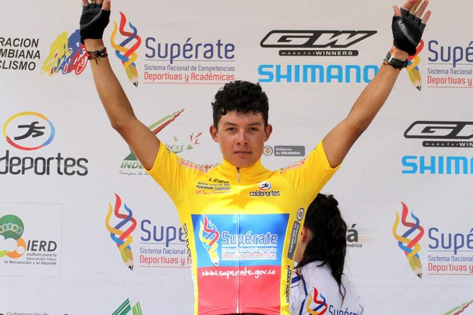 Rodrigo Contreras ciclista del Club Deportivo Boyacá.