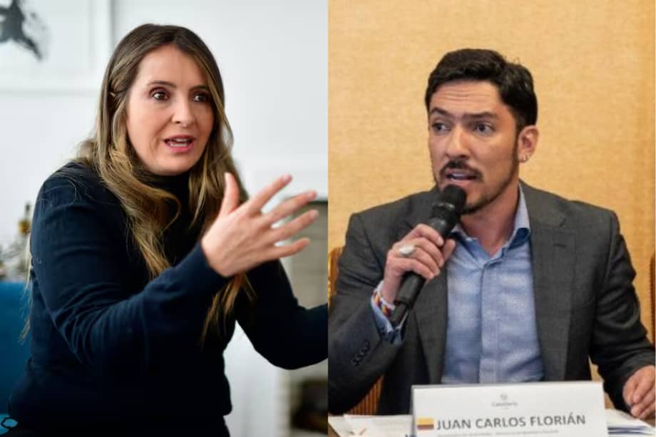 Senadora y candidata presidencial, Paloma Valencia / Ministro de la Igualdad, Juan Carlos Florián.