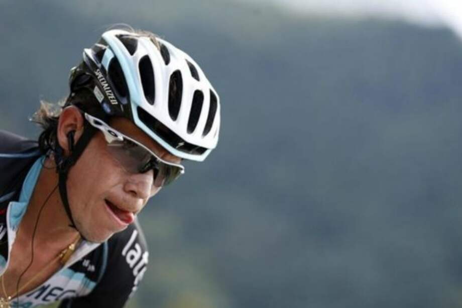 Rigoberto Urán, pedalista del Etixx Quick Step. Foto: AFP