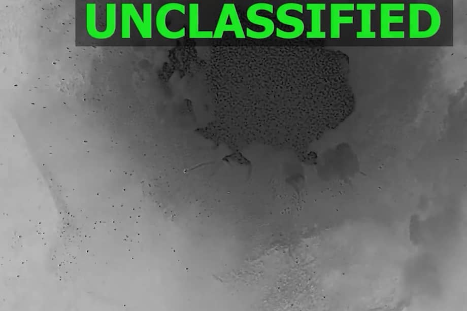 Captura de video de los bombardeos en Siria.