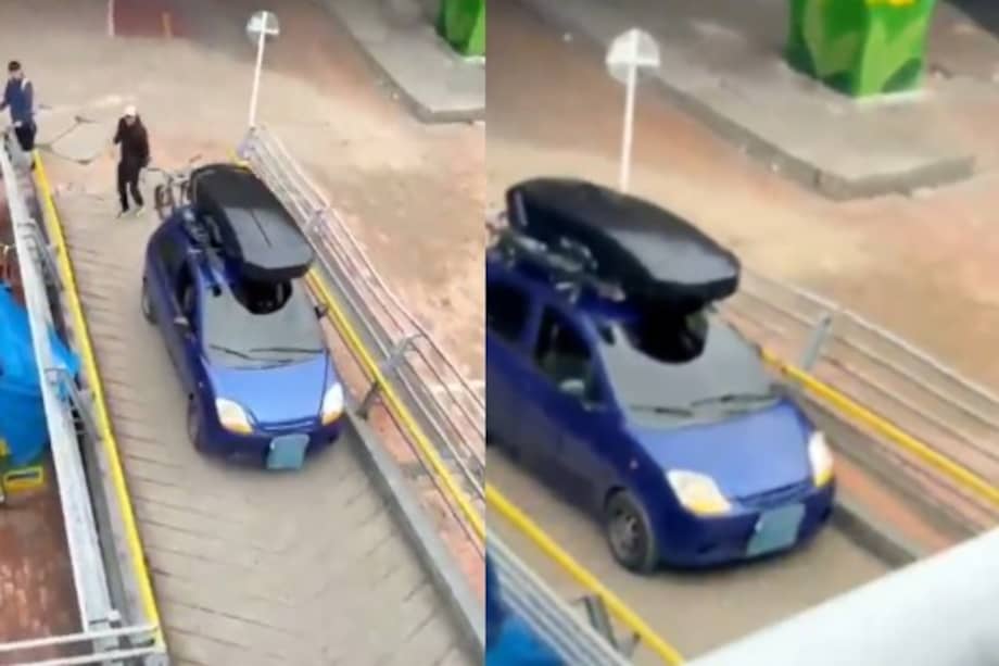 En el momento del hecho, el vehículo tenía las placas tapadas. Las autoridades investigan la identidad de la persona que conducía.